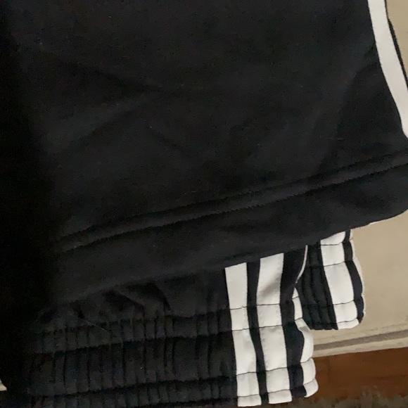 Adidas sweatpants NWT size small black white striped - Picture 8 of 8